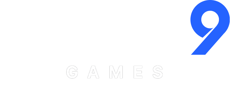 Official White Logo of KIXO9 Games